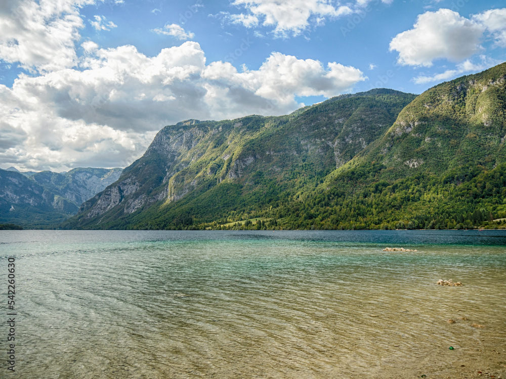 Lake Bohinj (Bohinjsko jezero) in Triglav National Park, Slovenia