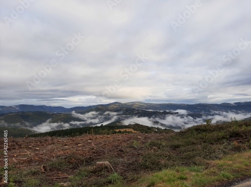 Nieblas en A Fonsagrada, Galicia