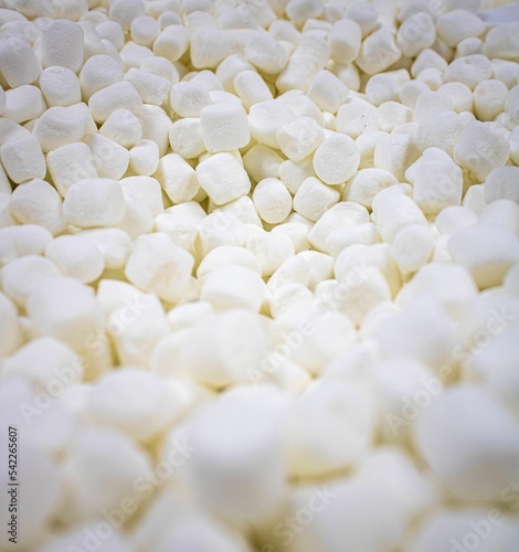 Heap of white marshmallow dehydrated