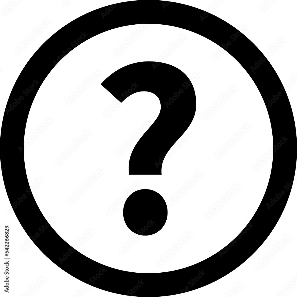 Question help line icon