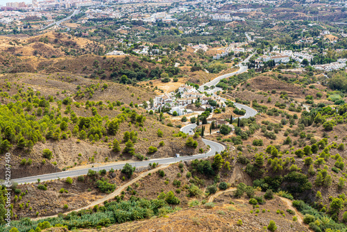 Green park in Mijas, Spain on October 2, 2022