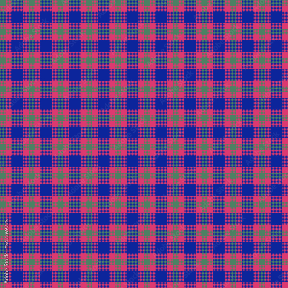 Obraz premium Decorative tartan plaid tiles pattern illustration