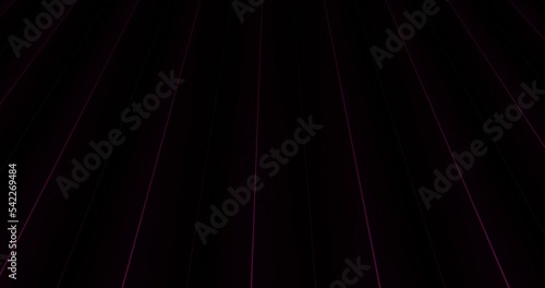 3d render with purple neon lines with highlights on black