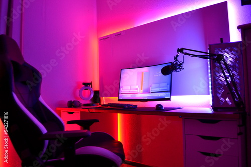 Schilderij op canvas High End Computer Setup