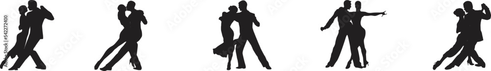 vector silhouette of a couple dancing ballroom dance vector silhouette of a couple dancing ballroom dance
