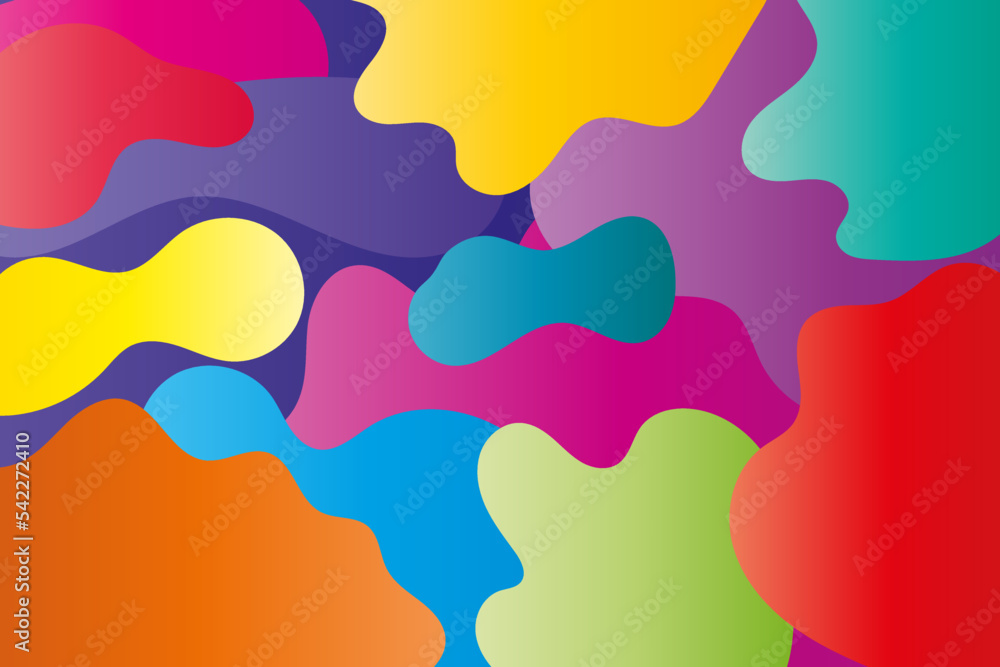special joy colorful shapes background