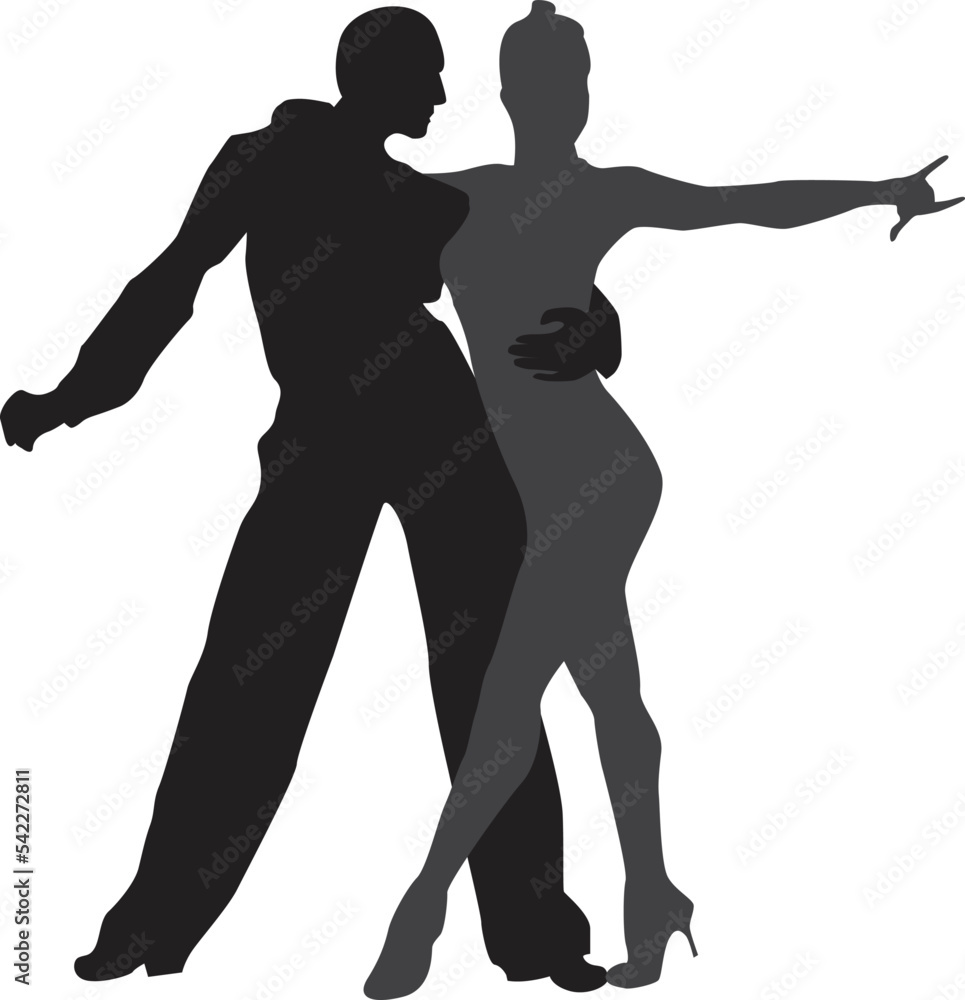 vector silhouette of a couple dancing ballroom dance vector silhouette of a couple dancing ballroom dance