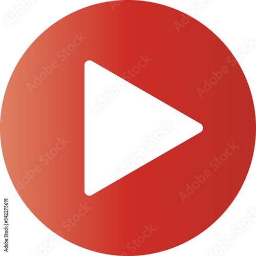 Free Download Gradient play ui icon button  - GFXLoad