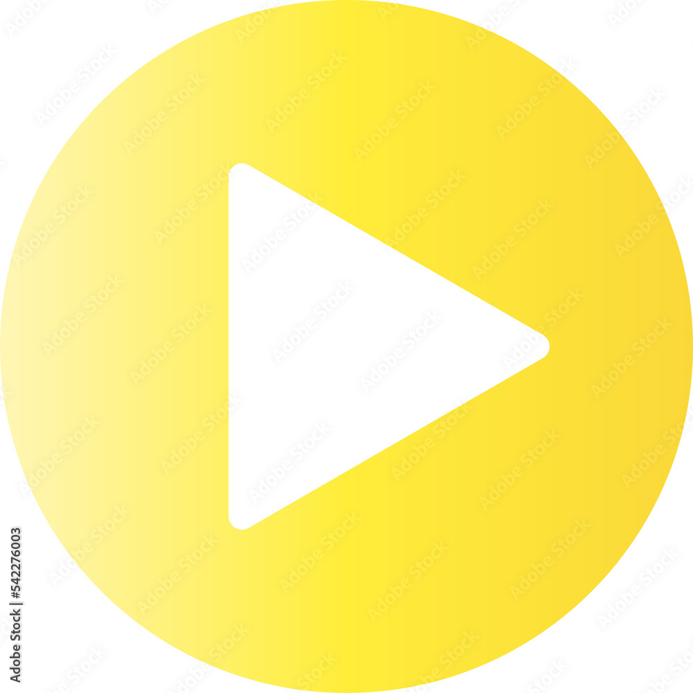 Gradient play ui icon button Gradient play ui icon button