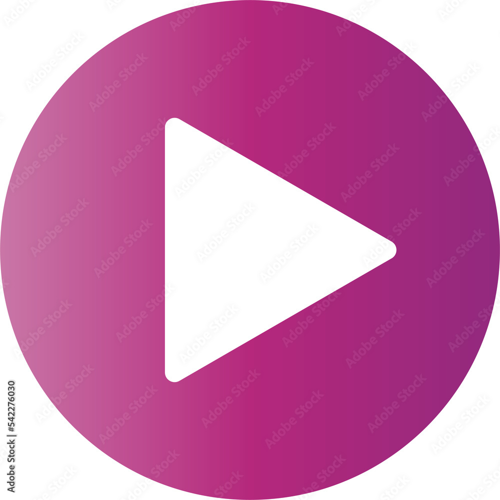 Gradient play ui icon button Gradient play ui icon button