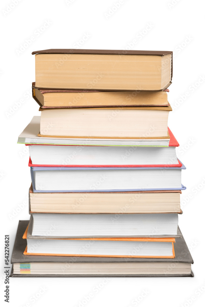 Stack of books isolated on background. Stack of books isolated on background.