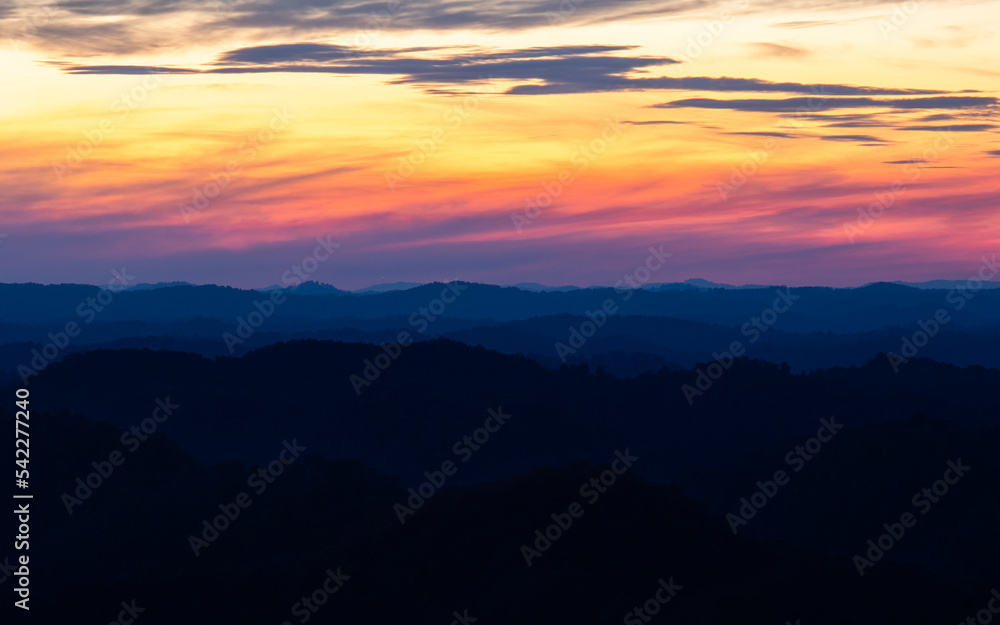 Mountains at Sunset Mountains at Sunset