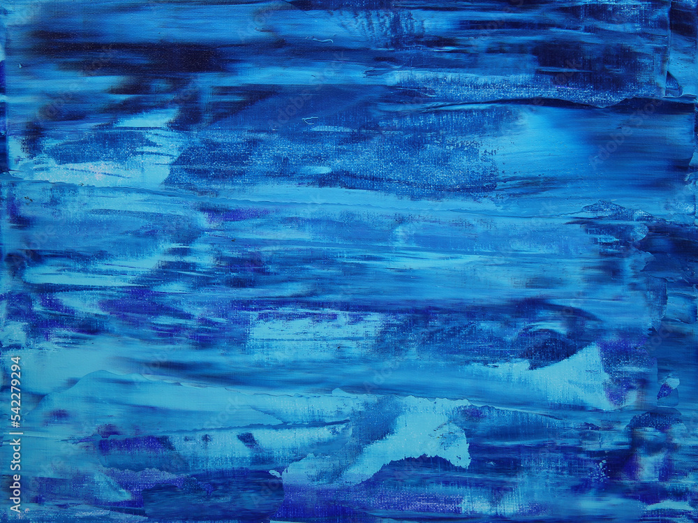 Abstract Art Painting about Global warming in Antarctica