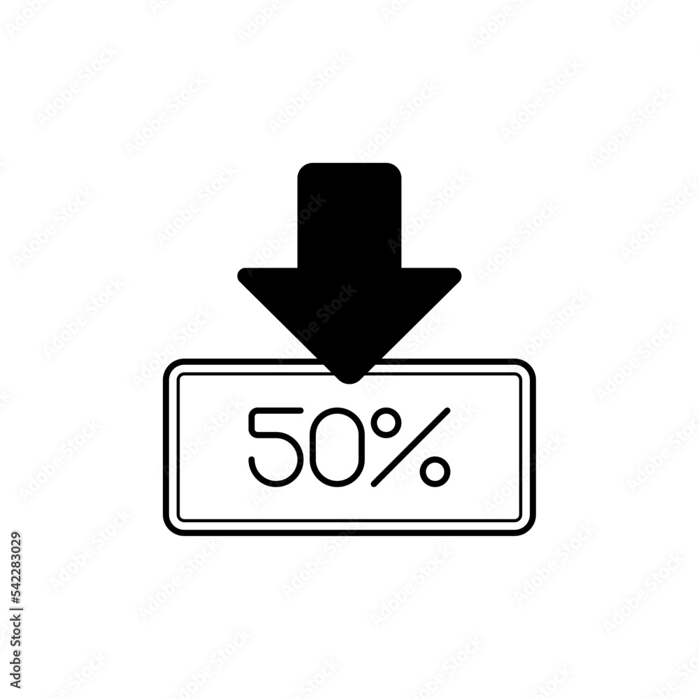 50 percent discount icon with limited time, don't miss it. 50 percent discount icon with limited time, don't miss it.