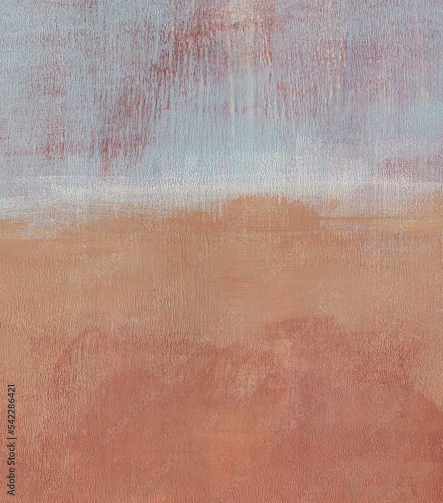 Fototapeta premium Beautiful abstract artwork. Versatile artistic image for creative design projects: posters, banners, cards, magazines, prints, covers, brochures and wallpapers. Soft colours. Acrylic on paper.