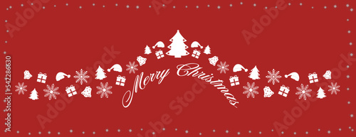 Schönes Weihnachtsdesign als Vektor-Illustration mit klassischen Weihnachtsmotiven. 