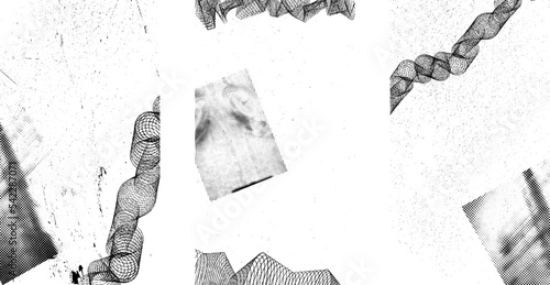 Social media covers . grunge style . Post frame stories templates.  Layout for promotion .Media banner .Vector