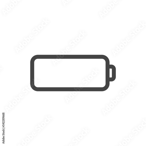 empty battery charge icon symbol vector illustration