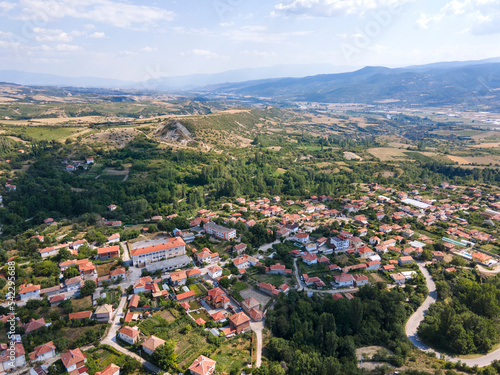 Amazing Aerial view of Ilindentsi Village, Bulgaria © Stoyan Haytov