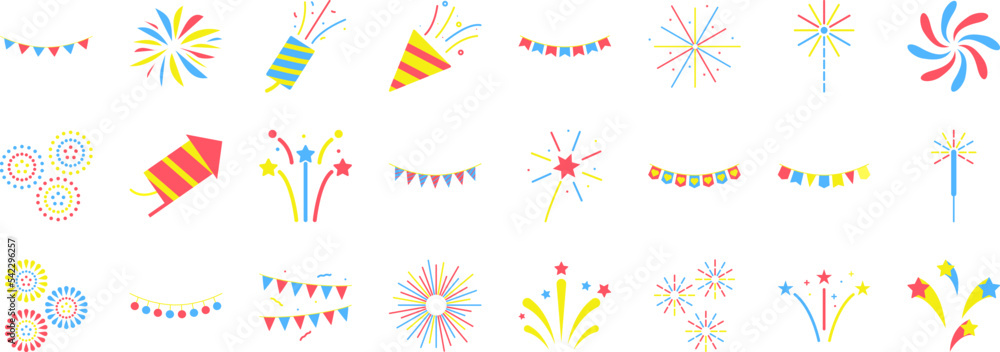 Fireworks icon collections vector design