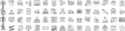 Event management icon collections vector design