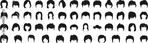 Haircut icon collections vector design