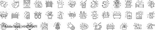 Time to sleep icon collections vector design