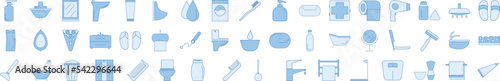 Bathroomex filled icon collections vector design
