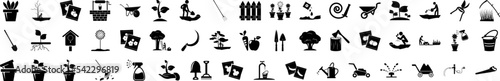 Garden icon collections vector design