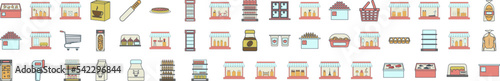 Hipermaret icon collections vector design