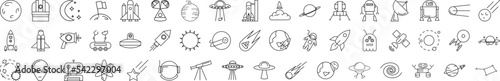 Space icon collections vector design