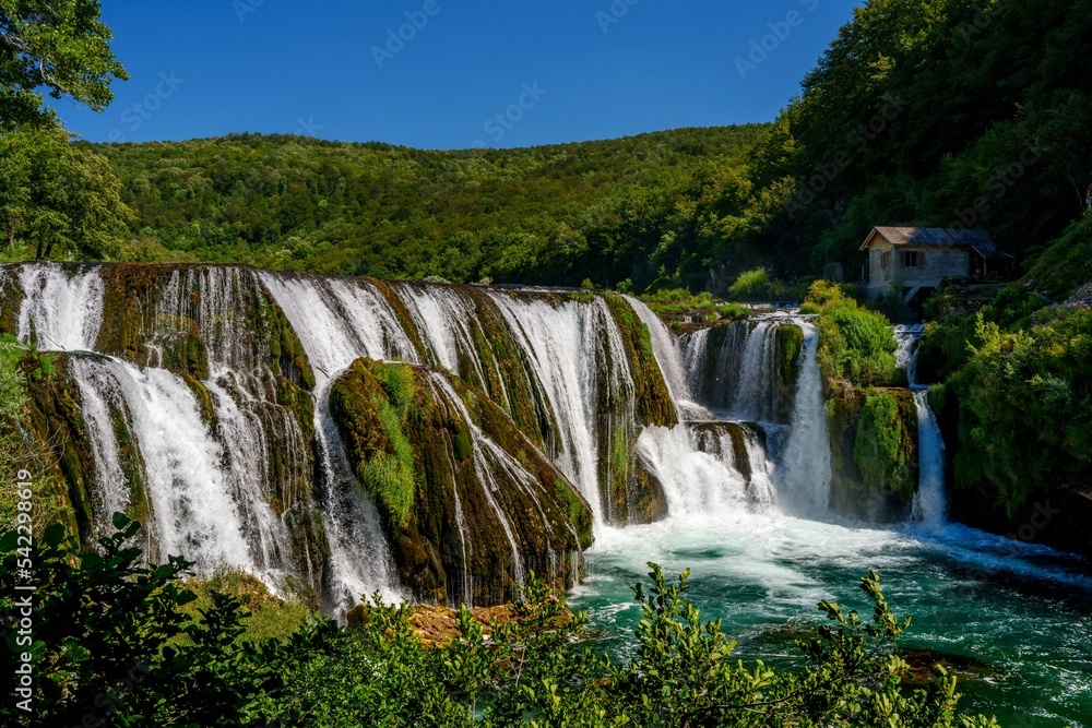 Beautiful view Strbacki Buk in Bosnia and Herzegovina