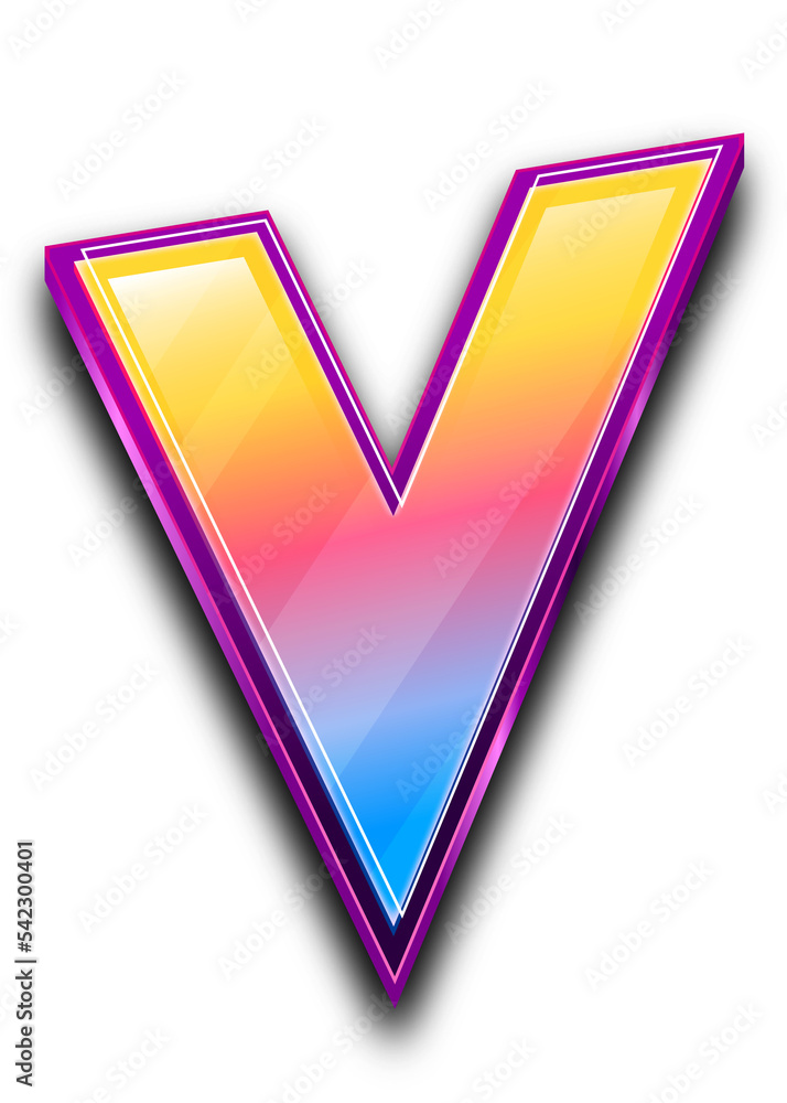 Colorfull Modern Letter in 3D Style Text Effect Colorfull Modern Letter in 3D Style Text Effect