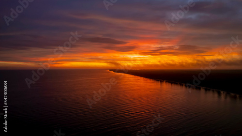The Sun Rises On The Pacific Ocean In Baja California