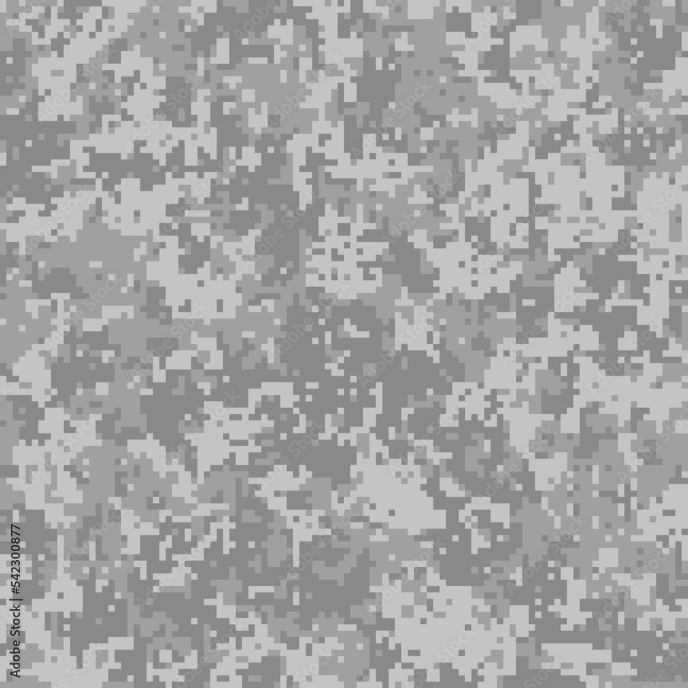 Fototapeta premium Pixel camouflage for a soldier army uniform. Modern camo fabric design. Digital military vector background.