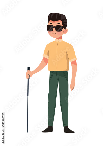 blind man disability person