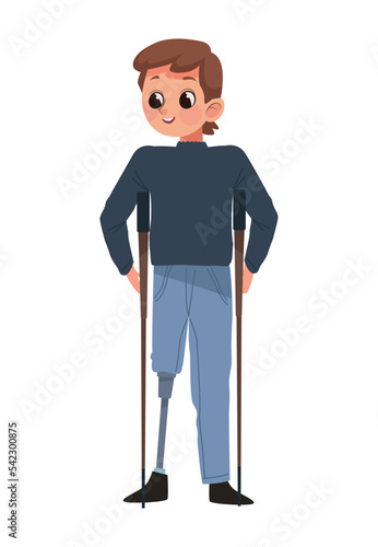 man with prosthetic leg
