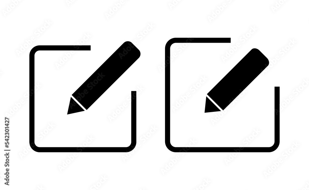 Edit icon vector for web and mobile app. edit document sign and symbol. edit text icon. pencil. sign up Edit icon vector for web and mobile app. edit document sign and symbol. edit text icon. pencil. sign up