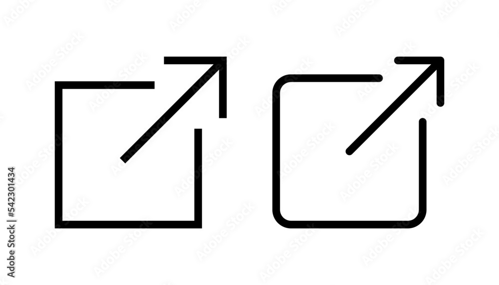 External link icon vector for web and mobile app. link sign and symbol. hyperlink symbol External link icon vector for web and mobile app. link sign and symbol. hyperlink symbol