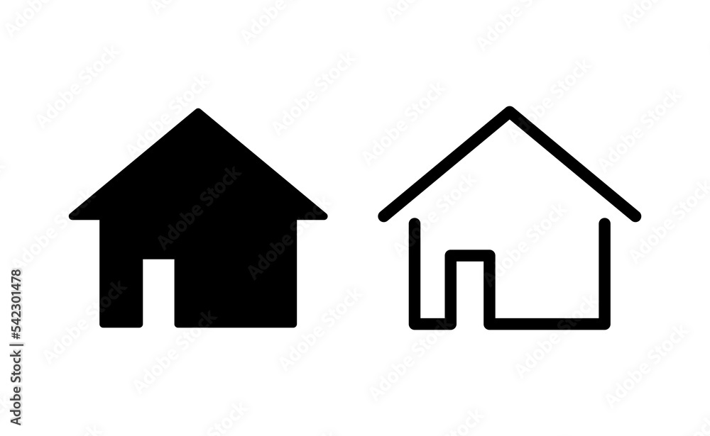 House icon vector for web and mobile app. Home sign and symbol House icon vector for web and mobile app. Home sign and symbol