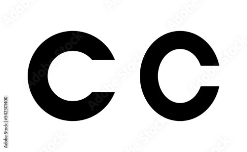 Copyright icon vector for web and mobile app. copyright sign and symbol