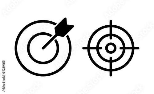 Target icon vector for web and mobile app. goal icon vector. target marketing sign and symbol