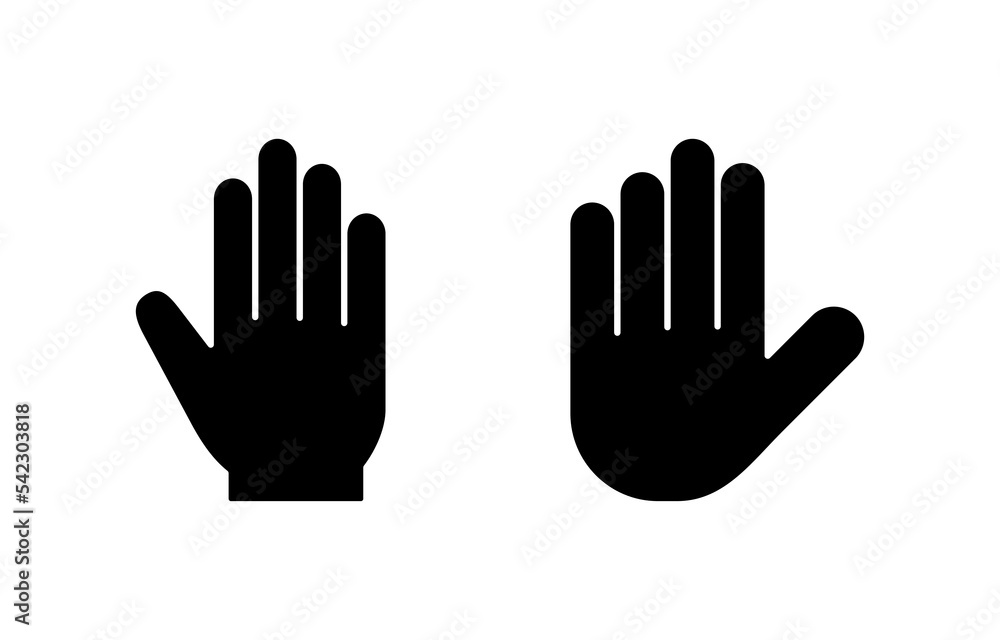 Hand icon vector for web and mobile app. hand sign and symbol. hand gesture Hand icon vector for web and mobile app. hand sign and symbol. hand gesture