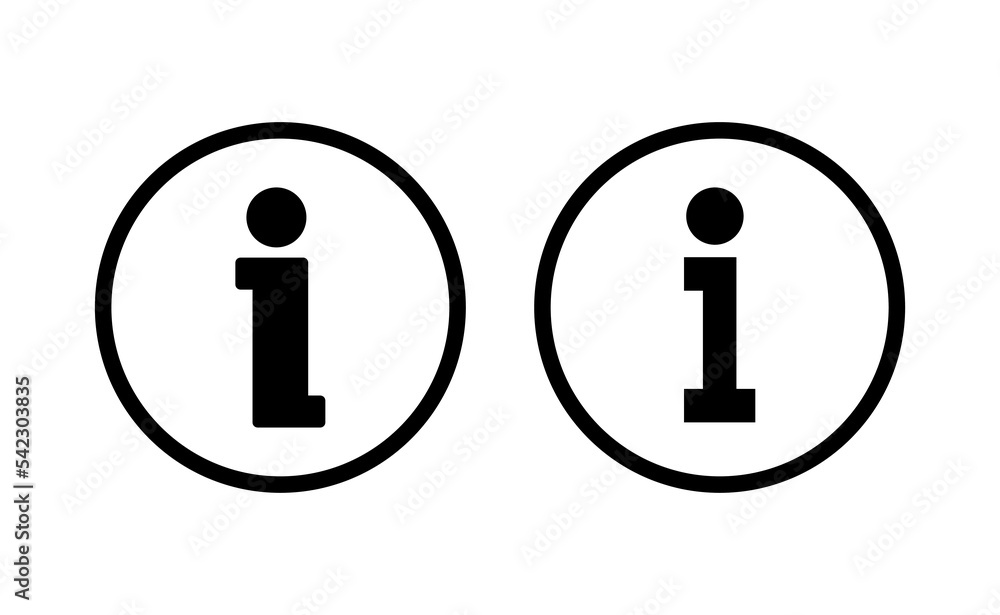 Info sign icon vector for web and mobile app. about us sign and symbol. Faq icon Info sign icon vector for web and mobile app. about us sign and symbol. Faq icon