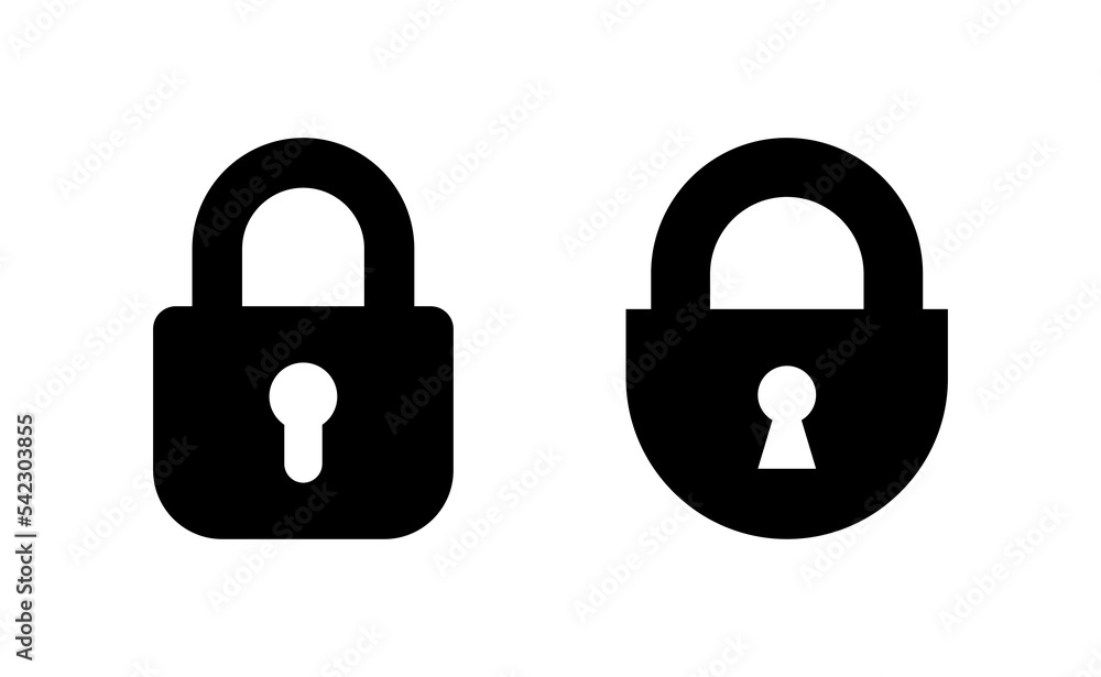 Lock icon vector for web and mobile app. Padlock sign and symbol. Encryption icon. Security symbol Lock icon vector for web and mobile app. Padlock sign and symbol. Encryption icon. Security symbol