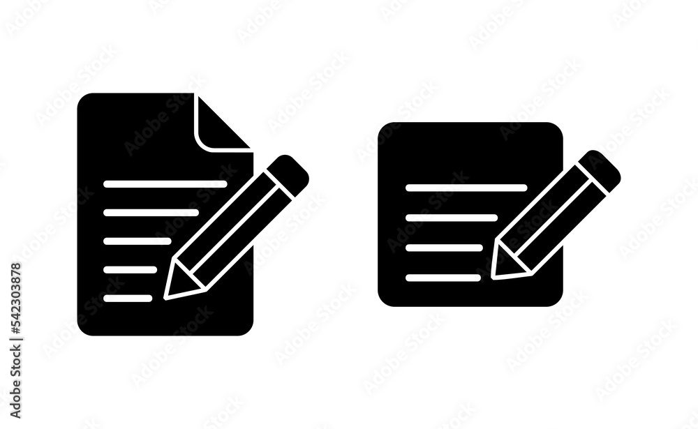 Note icon vector for web and mobile app. notepad sign and symbol Note icon vector for web and mobile app. notepad sign and symbol