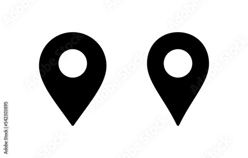 Pin icon vector for web and mobile app. Location sign and symbol. destination icon. map pin