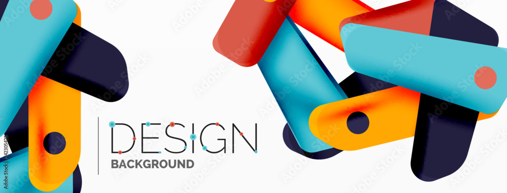 Tech minimal geometric wallpaper. Creative abstract background. Ribbon style stripes vector illustration for wallpaper banner background or landing page Tech minimal geometric wallpaper. Creative abstract background. Ribbon style stripes vector illustration for wallpaper banner background or landing page