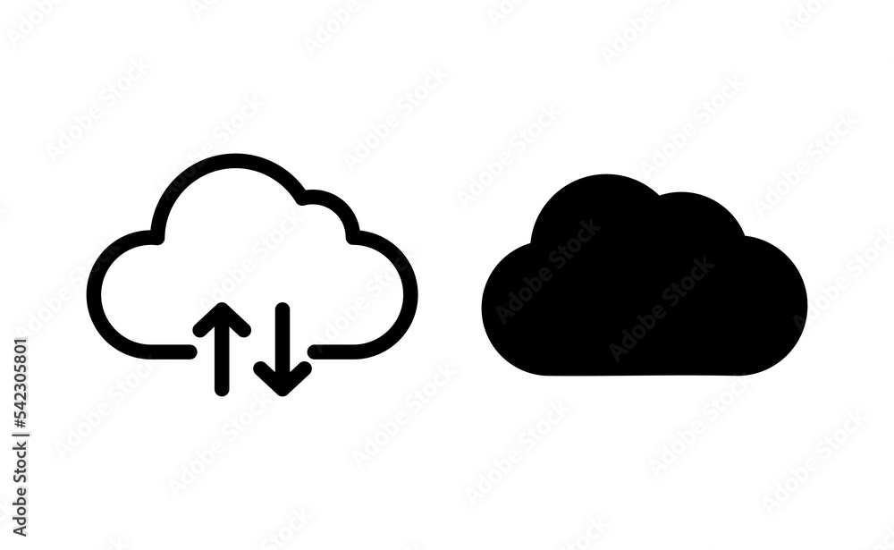 Cloud icon vector for web and mobile app. cloud sign and symbol Cloud icon vector for web and mobile app. cloud sign and symbol