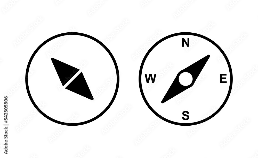 Compass icon vector for web and mobile app. arrow compass icon sign and symbol Compass icon vector for web and mobile app. arrow compass icon sign and symbol